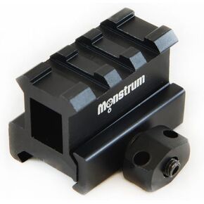 Monstrum High Profile Picatinny Riser Mount (1" H x 1.5" L) for Red Dots