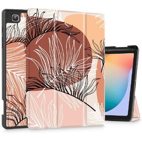 Tuiklol for Samsung Tab S6 Lite 10.4 Inch Case 2024/2022/2020 Model SM-P620/P625/P613/P619/P610/P615,Built-in Pencil Holder,Slim TPU Trifold Stand Cover Auto Wake/Sleep,Rainbow owl