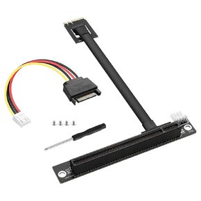 SinLoon M.2 NGFF Key A+E to PCIe X16 Extender Cable M.2 to PCI-E 16X Female Riser Cable for M2 2230
