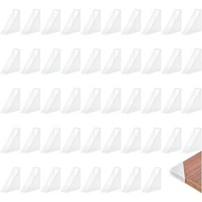 NBEADS 50 Pcs Transparent Photo Corners, 1.38×1.38 inch Clear Plastic Corner Protectors Picture Frame Mounting Corners for Notebook Personal Journal Album DIY Scrapbook Craft, Inner Width: 12mm
