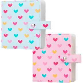 2Pcs 112 Pockets Photo Album for Fujifilm Instax Mini Camera, Photo Album for Polaroid Mini Films, Leather Cover, 2x3 Photo Album for Instax Mini 12 11 9 40 90 8 7 Evo LiPlay Instant Camera