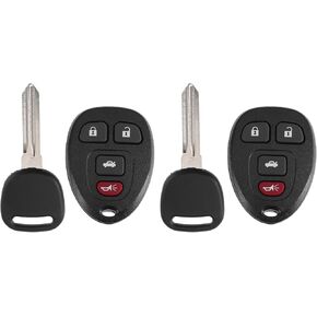 X AUTOHAUX KOBGT04A 315MHz Keyless Entry Remote Ignition Transponder Key Fob for Chevy Malibu HHR for Pontiac G5 G6 Grand Prix Solstice for Saturn Aura Sky for Buick LaCrosse 4 Buttons 2pcs