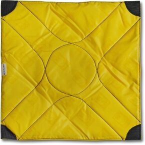 Ape Case Cubeze Padded Wrap (ACGW12); 12"x12" Square; Velcro Closure; Black Exterior, Yellow Interior