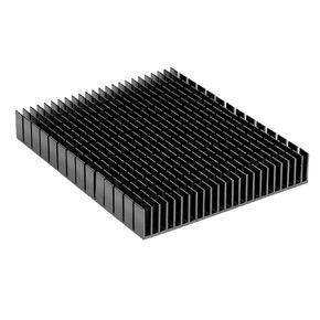 EasyCargo 120 مم التبريد ، 120x120x20mm التبريد الكبير الألومنيوم بالوعة الحرارة السوداء الرادياتير 120mmx120mmx20mm