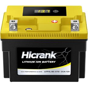 YTX5L-BS STD Standard Lithium Motorcycle Battery - 12.8V 3Ah 150CCA LiFePO4 Powersports Battery for ATV, Scooter, Snowmobile, Jet Ski, Honda Grom, Yamaha, Suzuki, CAN-AM, Generator