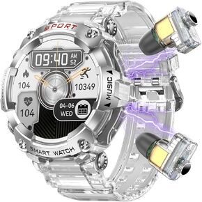 Watch Smart Watch for Men Women ، 1.52 "HD Touch Screen و Bluetooth Call (Make/Answer) ، ساعة SMARTS SWATCH مع سماعات الأذن ، و SMARTER SMARTER