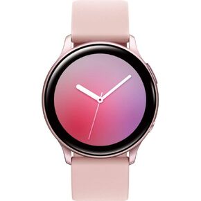 Samsung Galaxy Watch Active2 (Silicon Strap + Aluminum Bezel) Bluetooth - International (Pink Gold, R830-40mm) (Renewed)