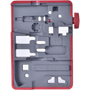 Bench Block with Non-Marring Construction and Multiple Uses for Pistols, Gunsmithing and Maintenance-Rifle Reassemble Assembly Repair Tool Pedestal