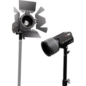 IFOOTAGE LED Video Light 70W SL1 60BNA Bi-Color Photography Lighting with 15-50° Intensifier Fresnel with Mini Bowens Mount,2700-6500K Continuous Output Lighting