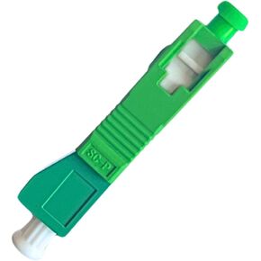 SC/APC to LC/APC Adapter - 2 Pack - LCAPC to SCAPC Adapter for Converting 1.25mm Female LC/APC Fiber Optic Cable to 2.5mm Male SC/APC Fiber - SM SX