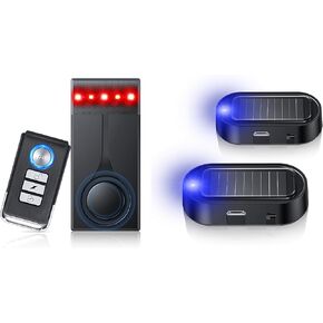 108dB Car Alarm System, Car Anti-Theft Vibration Sensor Alarm & LED Light Alarm, Wireless Remote Anti Theft Car Device with Magnetic Install Design for SUV, RV, Truck