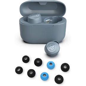 JLab Go Air Pop+ True Wireless Bluetooth Earbuds in Slate Plus Cloud Foam Mnemonic Earbud Tips