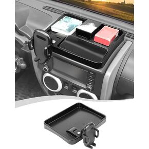 Hoolcar Phone Holder Mount Dash Multi-Mount Phone Bracket with Storage Box Compatible with Jeep Wrangler JK JKU 2007-2010, Interior Accessories