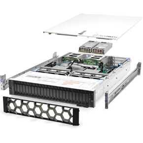 TechMikeNY Server 2X Gold 6252 2.10Ghz 48-Core 512GB H730P Rails PowerEdge R740xd (Renewed)