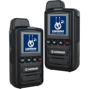 X13 Max Global 4G Walkie Talkie with Lifetime Free Data | Nationwide Unlimited Range Two Way Radios & 4000mAh Type-C Battery with SIM Cards（2 Pack）
