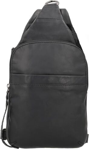 Dakota Unisex Leather Concealed Carry Sling Bag - Medium Frame Handgun - Concealment pockets with Magnetic Closure and Universal Holster Backpack (Dark Brown) - 7" L x 15" H x 2" D in Saudi Arabia