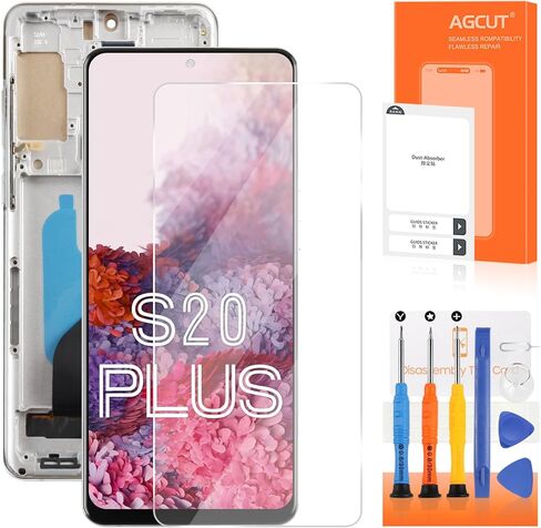 INCELL for Samsung Galaxy S20 Plus Screen Replacement for Samsung S20 Plus 5G LCD Display G985F G986U G986W LCD Digitizer Touch Assembly Repair Parts with Frame(No Fingerprint) (Blue) in Saudi Arabia