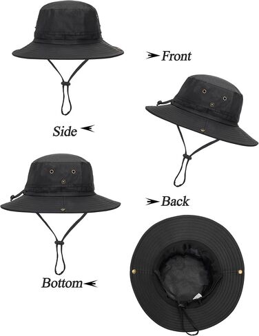 Men's Sun-Hat Wide-Brim-Bucket UV-Protection - Summer Foldable Boonie Safari Cap for Outdoor in Saudi Arabia
