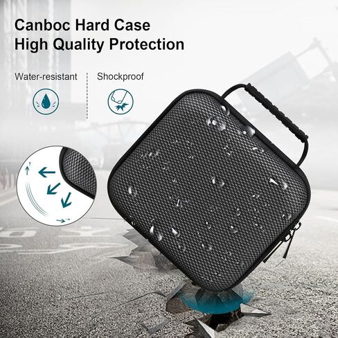 Canboc Carrying Case for Fujifilm INSTAX Wide EVO 2-in-1 Instant Film Camera and Printer, Zipper Mesh Bag fits Photo Paper and Cable, Black(Case Only) in Kuwait