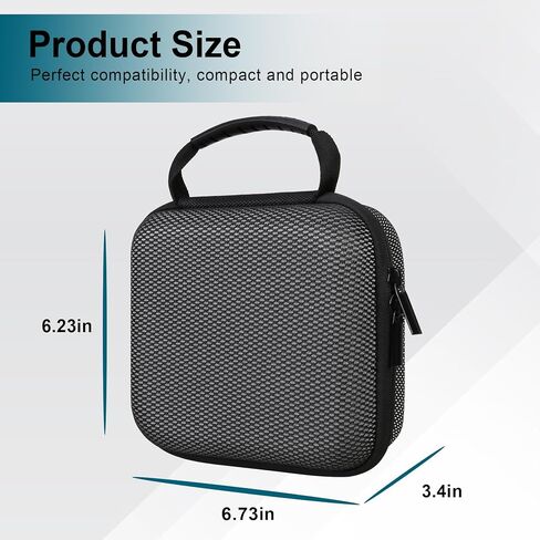 Canboc Carrying Case for Fujifilm INSTAX Wide EVO 2-in-1 Instant Film Camera and Printer, Zipper Mesh Bag fits Photo Paper and Cable, Black(Case Only) in Kuwait