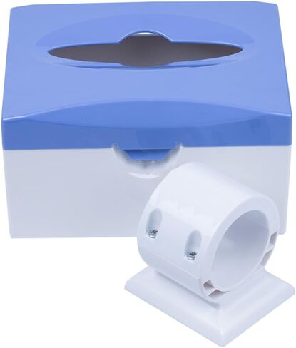 Dental Chair Tissue Box Flexible Fixation On Chairs for Use in Clinics, Hospitals, and Homes （White Type） in Kuwait