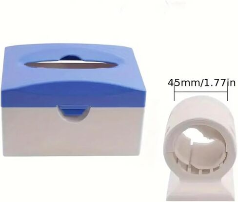 Dental Chair Tissue Box Flexible Fixation On Chairs for Use in Clinics, Hospitals, and Homes （White Type） in Kuwait
