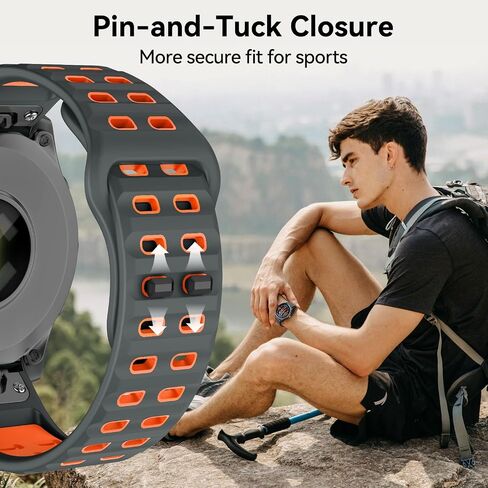 متوافق مع Fenix ​​8 47mm/Fenix ​​E/Fenix ​​7/6/5 Watch Band 22mm Easy-Fit Silicon Soft Sport Band For Fenix ​​7 Pro/Fenix ​​6 Pro/Fenix ​​5 Plus/Forerunner 945/935 Warkatches in Kuwait