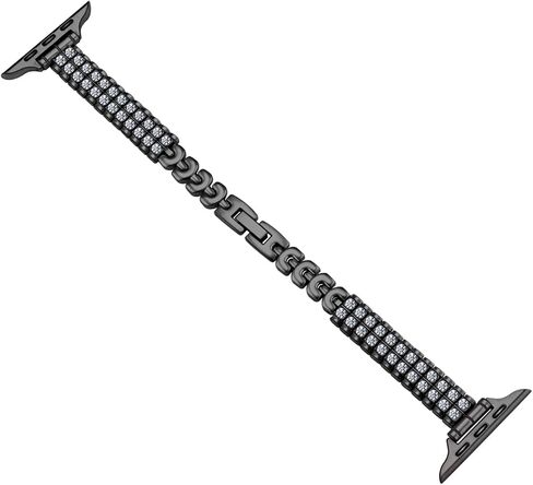 Rhinestone Metal Watch Band for Apple Watch Stainless Steel Bracelet for 38mm/40mm/41mm/42mm/44mm/45mm/49mm bands Compatible for Iwatch Series 10 9 8 7 6 5 4 3 2 1 Ultra Women Strap in Kuwait
