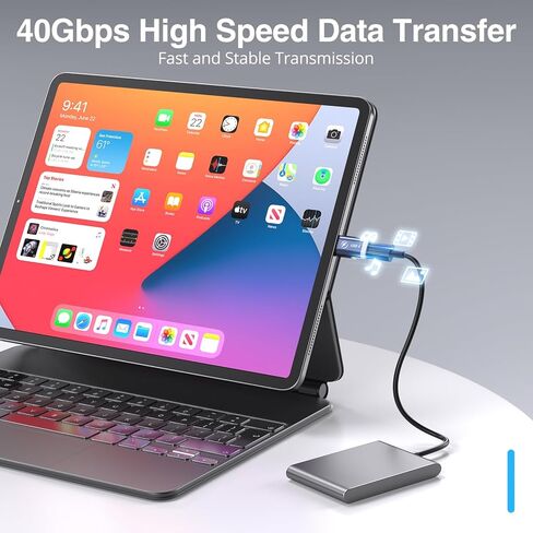 Magnetic USB C Adapter 240W 2 Pack, 24Pin USBC Magnetic Adapter, Straight 40Gbps 8K 60Hz Type C for Phone 16/15 Series, Ma-Book Pro/Pad Series (Pink) in Kuwait