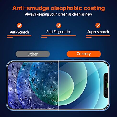 [2 Pack] Green Privacy Screen Protector for iPhone 12/12 Pro (6.1 Inch), [Easy Installation Kit][Anti Peeping][Case Friendly] Green Anti-Spy Tempered Glass Screen Protector in Saudi Arabia