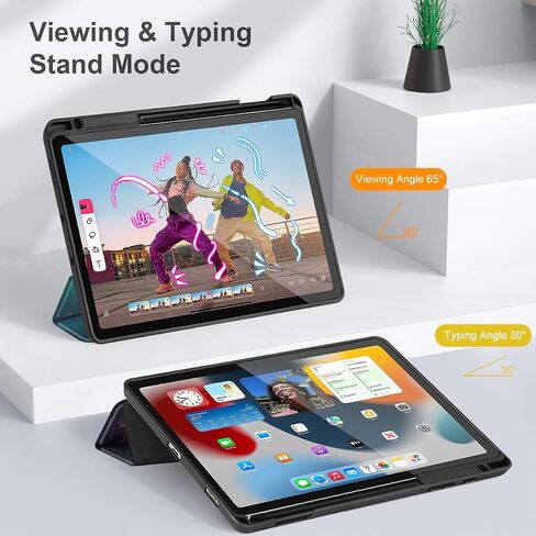 Tuiklol for Samsung Tab S6 Lite 10.4 Inch Case 2024/2022/2020 Model SM-P620/P625/P613/P619/P610/P615,Built-in Pencil Holder,Slim TPU Trifold Stand Cover Auto Wake/Sleep,Rainbow owl in Saudi Arabia