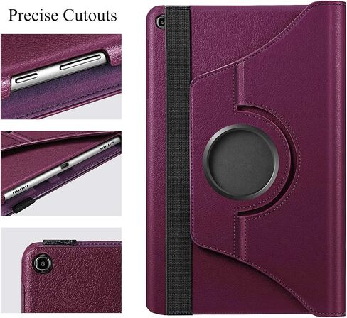 Rotating Case for Galaxy Tab A 8.0 2019 Model SM-T290, 360 Degree Rotating Stand Case Full Protective Cover for Samsung Galaxy Tab A 8.0 Inch 2019 Release Tablet (SM-T290/SM-T295), Purple in Saudi Arabia