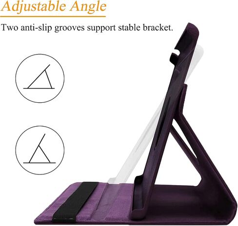 Rotating Case for Galaxy Tab A 8.0 2019 Model SM-T290, 360 Degree Rotating Stand Case Full Protective Cover for Samsung Galaxy Tab A 8.0 Inch 2019 Release Tablet (SM-T290/SM-T295), Purple in Saudi Arabia