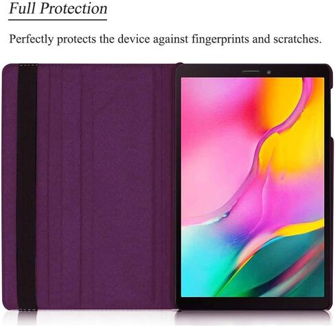 Rotating Case for Galaxy Tab A 8.0 2019 Model SM-T290, 360 Degree Rotating Stand Case Full Protective Cover for Samsung Galaxy Tab A 8.0 Inch 2019 Release Tablet (SM-T290/SM-T295), Purple in Saudi Arabia