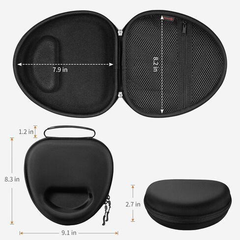 Fintie Hard Case for Sony WH-CH520 WH-1000XM4 Noise Canceling Wireless Headphone, Protective Travel Carrying Storage Bag (Black) in Saudi Arabia