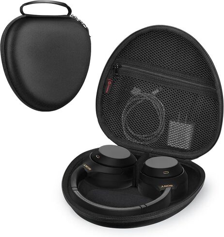 Fintie Hard Case لـ Sony WH-CH520 WH-1000XM4 إلغاء سماعة الرأس اللاسلكية ، حقيبة تخزين للحمل الواقية (أسود) in Kuwait
