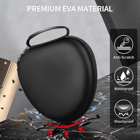 Fintie Hard Case لـ Sony WH-CH520 WH-1000XM4 إلغاء سماعة الرأس اللاسلكية ، حقيبة تخزين للحمل الواقية (أسود) in Kuwait