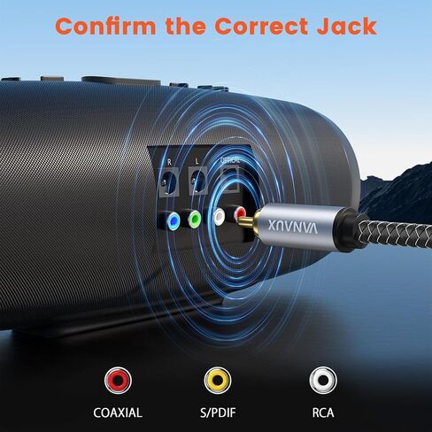 90 Degree RCA Cable,Right Angle Subwoofer Cable,Digital Coaxial Audio Cable,Nylon Braided,Gold-Plated,Male to Male for Amplifiers,Hi-Fi Systems,HDTV,Sound Bar,PS4 (3.3ft/1m) in Saudi Arabia
