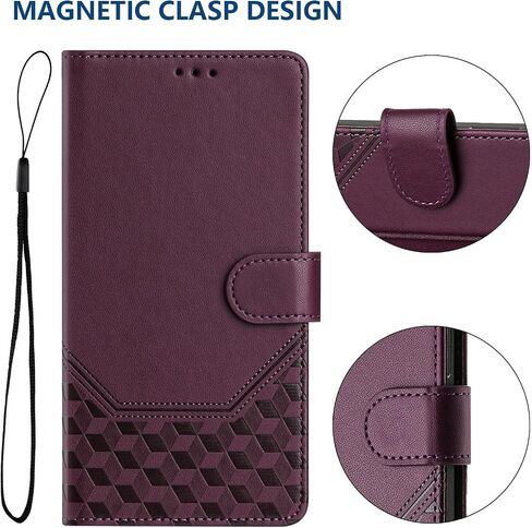 Wallet Case for Moto G Power 5G 2025 Leather with Credit Card Holders Kickstand Magnetic RFID Blocking Flip Folio Shockproof Case for Moto G Play 2025 / Moto G Power 5G 2025 Violet YBF in Saudi Arabia
