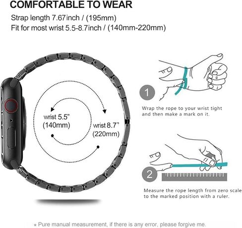 نطاقات متوافقة مع Apple Watch 49mm 46mm 42mm 45mm 41mm 44mm 40mm 40mm ، حزام بديل للمعادن الماس Rhinestone لـ Iwatch Series 10/9/8/7/6/5/4/3/SE/Ultra Women Men Men in Kuwait