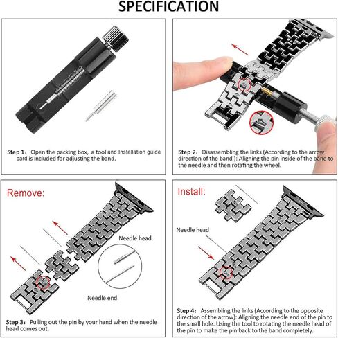نطاقات متوافقة مع Apple Watch 49mm 46mm 42mm 45mm 41mm 44mm 40mm 40mm ، حزام بديل للمعادن الماس Rhinestone لـ Iwatch Series 10/9/8/7/6/5/4/3/SE/Ultra Women Men Men in Kuwait