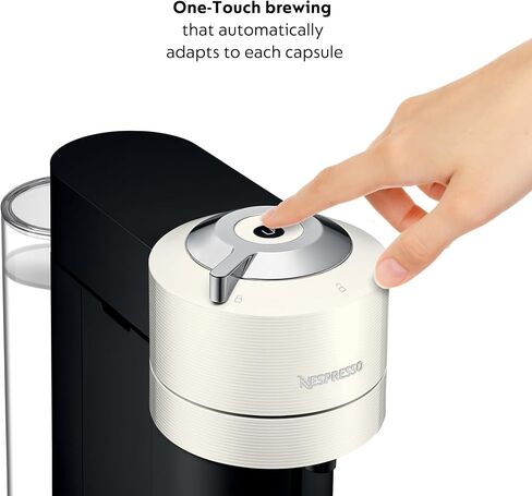 Nespresso Vertuo Next Deluxe Compact and Slim-Fit Design Coffee and Espresso Machine for 6 Cup Sizes of Coffee (Pure Chrome) with Nespresso Vertuo Sample Pack 12 Capsules (2 Items) in Saudi Arabia