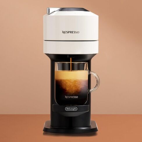 Nespresso Vertuo Next Deluxe Compact and Slim-Fit Design Coffee and Espresso Machine for 6 Cup Sizes of Coffee (Pure Chrome) with Nespresso Vertuo Sample Pack 12 Capsules (2 Items) in Saudi Arabia