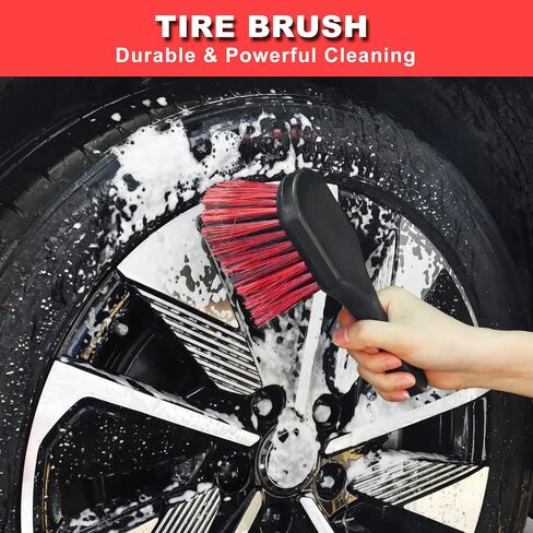 12Pcs Wheel Brush Kit for Cleaning Wheel and Tire, Wheel and Rim Brush, Car Detailing Brushes, Tire Brush, Bendable & Durable Car Wheel Rim Cleaner Brush Set,Car Detailing Cleaning Brush Supplies Kit in Saudi Arabia