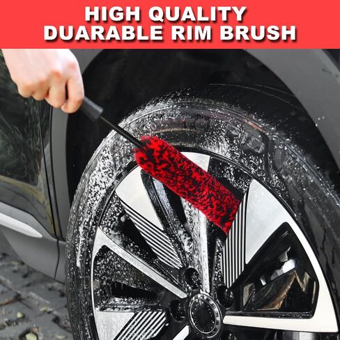 12Pcs Wheel Brush Kit for Cleaning Wheel and Tire, Wheel and Rim Brush, Car Detailing Brushes, Tire Brush, Bendable & Durable Car Wheel Rim Cleaner Brush Set,Car Detailing Cleaning Brush Supplies Kit in Saudi Arabia