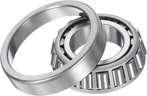 uxcell 2pcs 30205 Tapered Roller Bearing Cone and Cup, 25mm Bore x 52mm OD x 16.25mm Thick, Chrome Steel Taper Bearing Set, ABEC-5 in Saudi Arabia