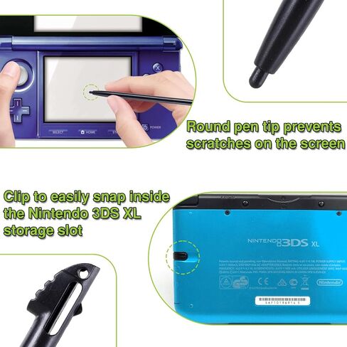 Mart Cobra Nintendo DS Lite Stylus 10 Pack - قلم بديل لقلم Nintendo DS Light الأصلي - 10 أقلام ملونة صغيرة لنينتندو DS Lite - ملحقات Nintendo DS Lite لألعاب DS Lite الأصلية in Kuwait