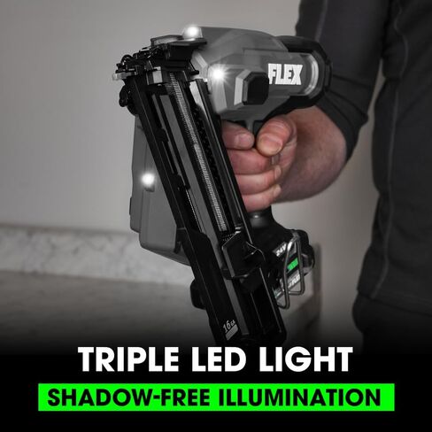 FLEX 24V Brushless Cordless 16 Gauge 3/4-inch to 2-1/2-inch Straight Finish Nailer Tool Only, Battery and Charger Not Included - FX4321-Z in Saudi Arabia
