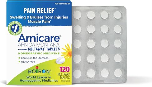 Boiron Arnicare Tablets for Pain Relief from Muscle Pain, Joint Soreness, Swelling from Injury or Bruises - 60 Count in Kuwait