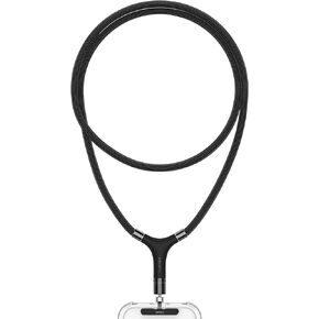 SURITCH Cell Phone Lanyard, Universal Phone Lanyard Crossbody Neck Phone Strap, 360° Rotatable Connector and Thick Rope -(Black, 41-inch)